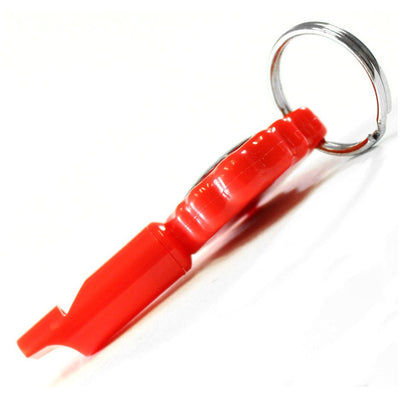 2.5 Inch Whistle with Compass & Key Ring (Pack of: 2) - PC-93201-Z02 - ToolUSA
