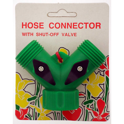 2.5 Inch Y Shaped Hose Connector, Shut Off Valves - LFOR-8240 - ToolUSA