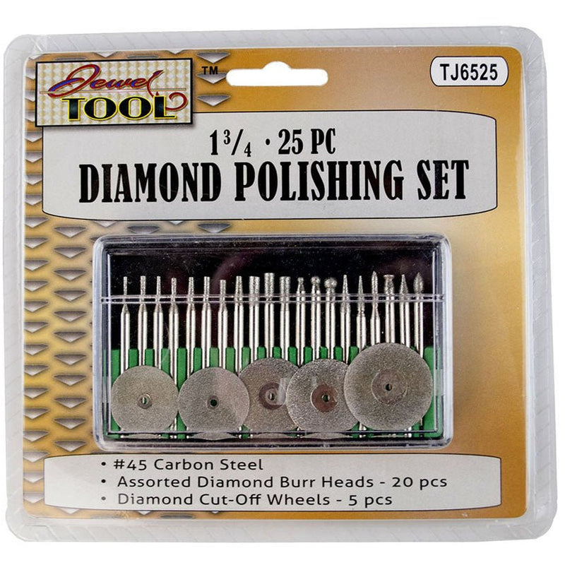 25 Pc. Diamond Polishing Set - 1/8" Shank - TJ01-06525 - ToolUSA