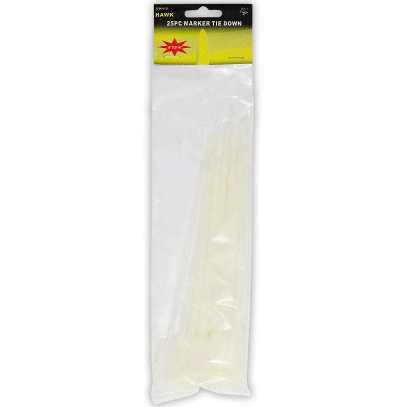 25 Piece 8 Inch Cable Ties with Parallel Markers (Pack of: 2) - TZ03-98682-Z02 - ToolUSA