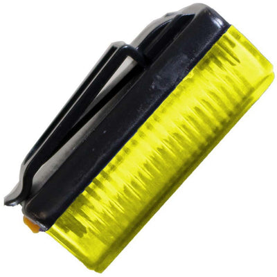 2.5" x 2" Yellow Bicycle Clip-on Tail Light - 3 Red LEDs Lights Inside (Pack of: 2) - FL-60248-Z02 - ToolUSA