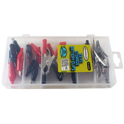 28 Pc. Battery/Alligator Clips - TX-TE4028 - ToolUSA