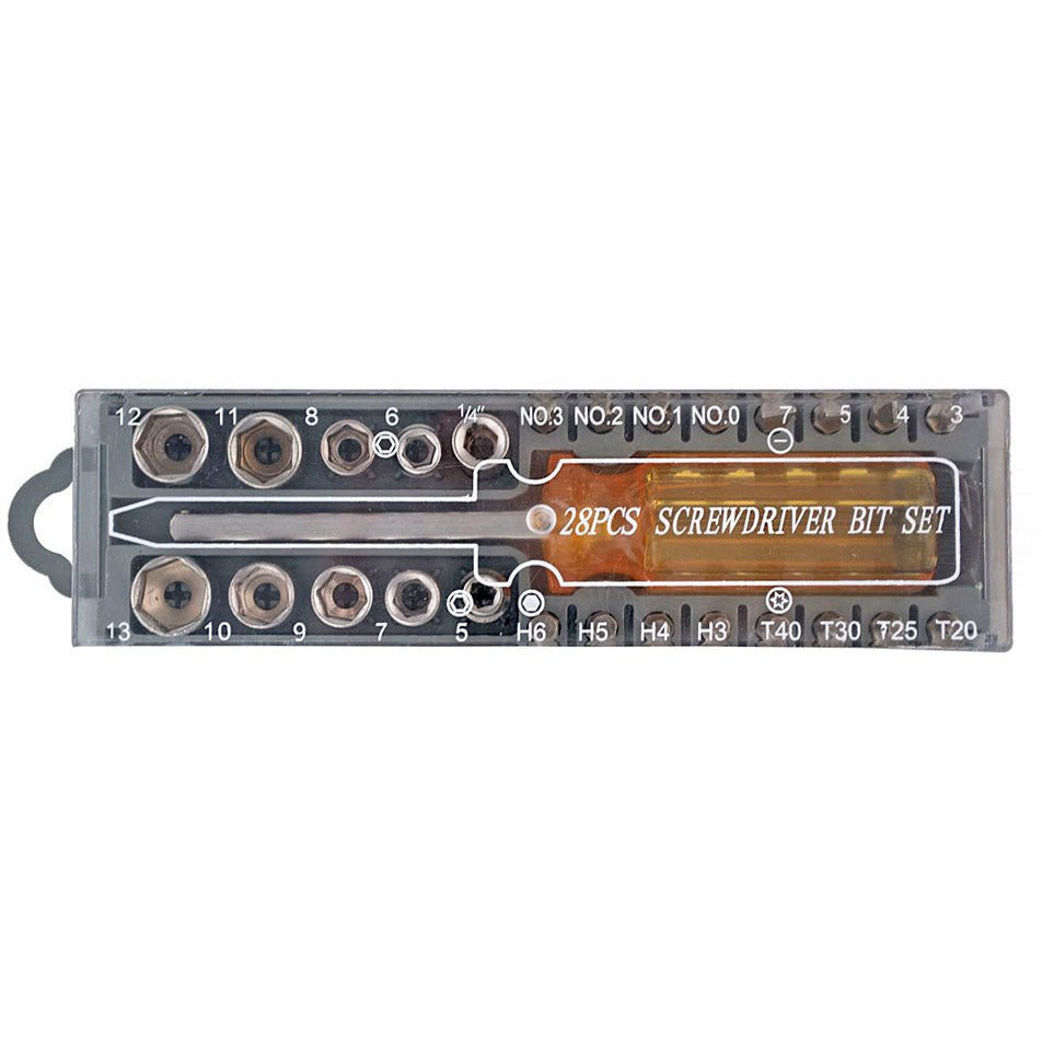 29 Piece Screwdriver Bit Set - PS-02828 - ToolUSA