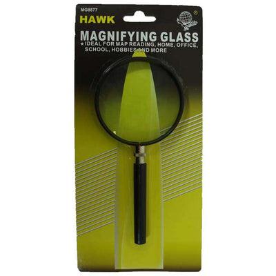 2X Power Black Rimmed Hand-Held Magnifier - MG-28775 - ToolUSA
