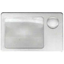 2x/4x Credit Card Sized Acrylic Magnifier (Pack of: 2) - MG-13411-Z02 - ToolUSA