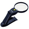 2x/4x Power Lighted Magnifer - 3.5-Inch Diameter - Angeled Base - MP-14543 - ToolUSA
