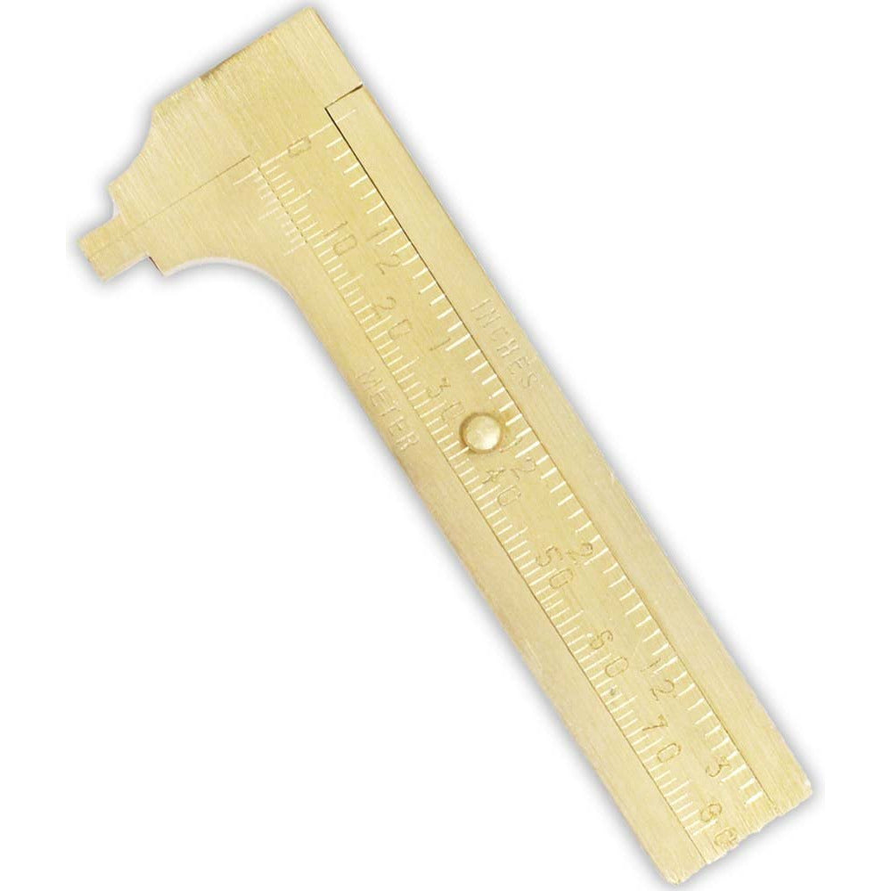 3" - 80mm Brass Mini Pocket Caliper - TM-50093 - ToolUSA