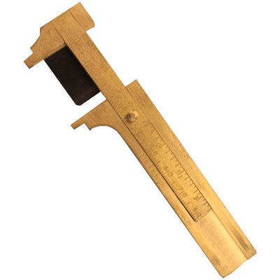 3"- 80mm Brass Pocket Caliper - TM-50013 - ToolUSA
