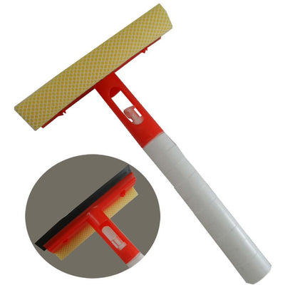 3-in-1 Rubber Squeegee with Sponge Head - Spray Bottle For Window Cleaning - H-74000 - ToolUSA