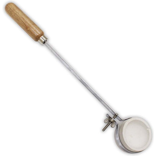 3 Inch Ceramic Crucible With 10 Inch Metal Shaft And 5 Inch Solid Wood Handle - TJ-99173 - ToolUSA