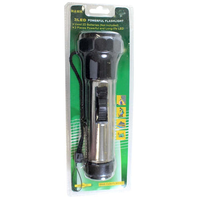 3 LED Flashlight, Metal & Rubber (Pack of: 2) - FL-54695-Z02 - ToolUSA
