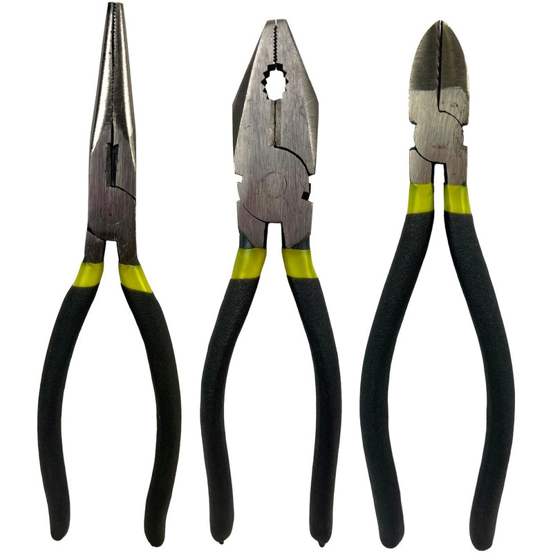 3 Pc. 8-Inch Pliers Set - TP1007R - ToolUSA