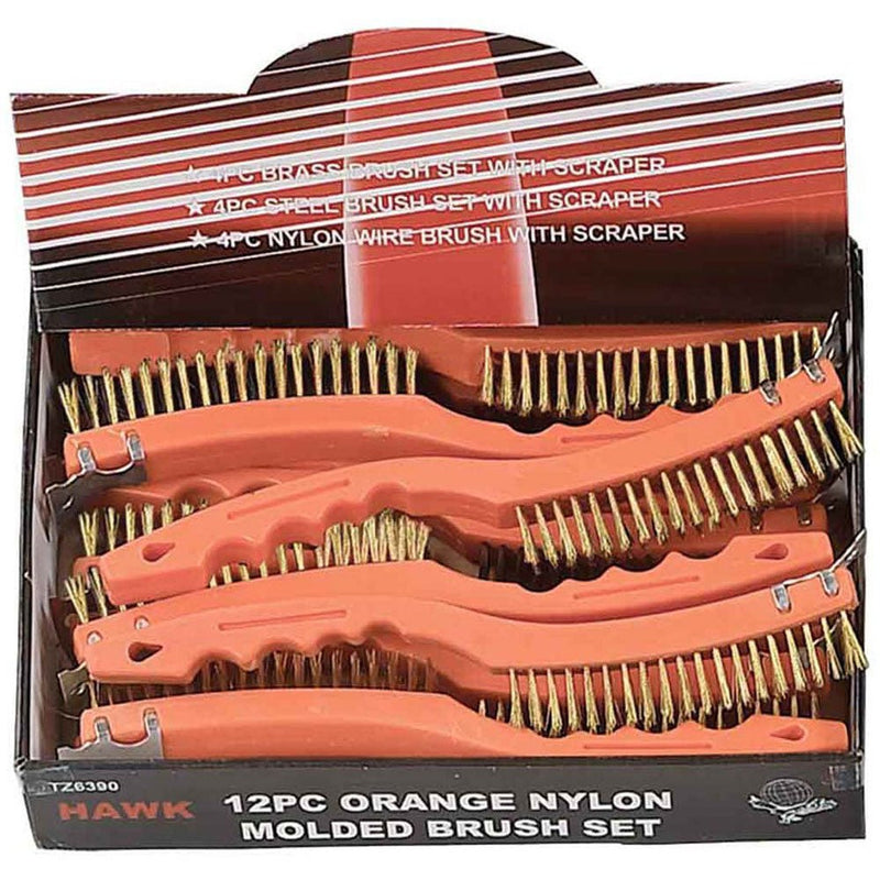 3 Pc. Orange Brush Scrapers Set - TZ63-06390 - ToolUSA