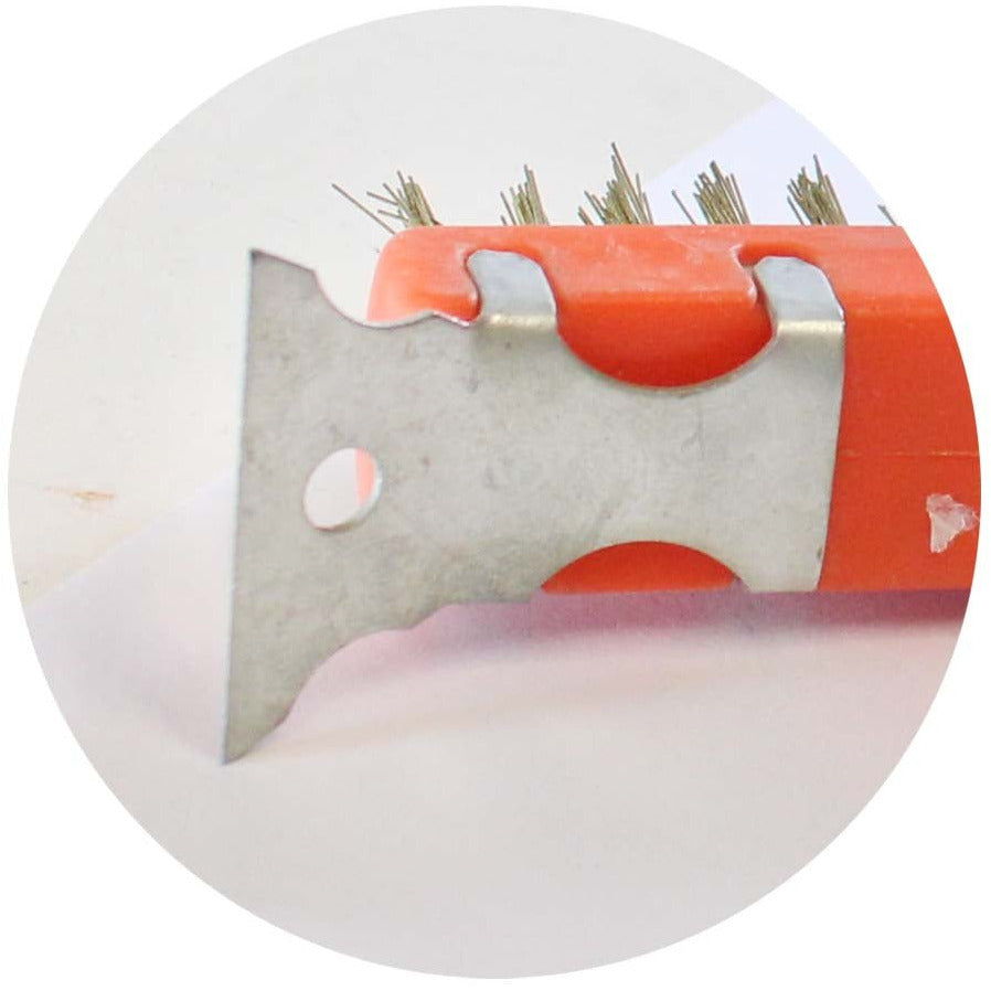 3 Pc. Orange Brush Scrapers Set - TZ63-06390 - ToolUSA