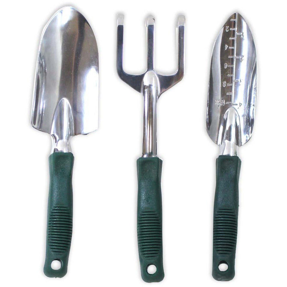 3 Piece 12" Aluminum Garden Hand Tools - PVC Handles - G-81003 - ToolUSA