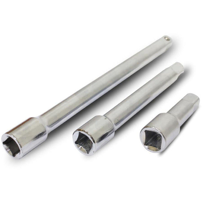 3 Piece 1/2" Drive Extension Bar Set With 3 Sizes Of Extensions - TP-14866 - ToolUSA
