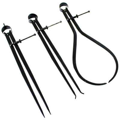 3 Piece 12 Inch Long Spring Caliper Set - TZ01-04512 - ToolUSA