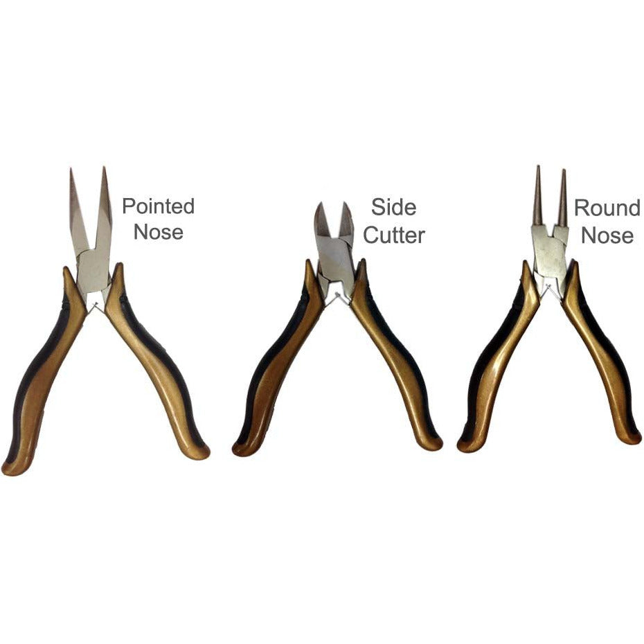 3 Piece Jeweler's & Crafter's Box Joint Plier Set Plier Set - KIT-TP1020 - ToolUSA