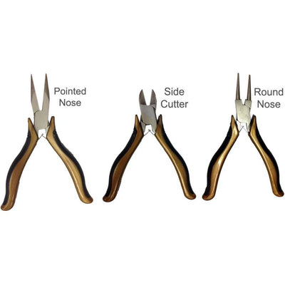 3 Piece Jeweler's & Crafter's Box Joint Plier Set Plier Set - KIT-TP1020 - ToolUSA