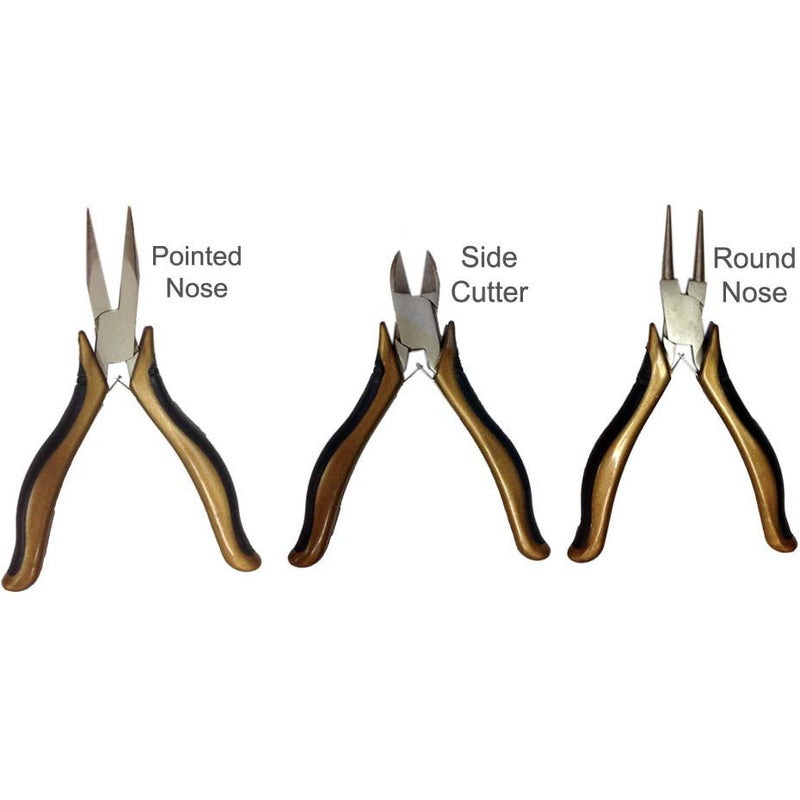 3 Piece Jeweler's & Crafter's Box Joint Plier Set Plier Set - KIT-TP1020 - ToolUSA