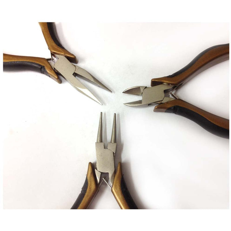 3 Piece Jeweler's & Crafter's Box Joint Plier Set Plier Set - KIT-TP1020 - ToolUSA