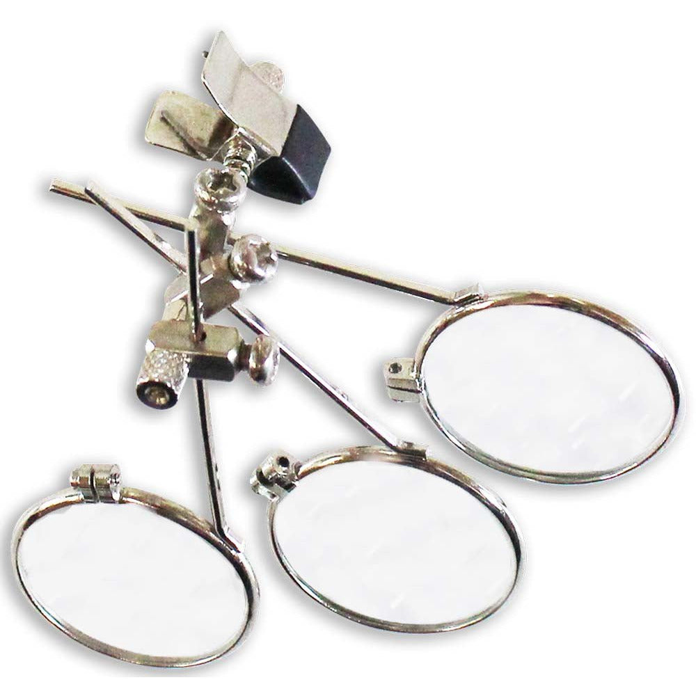 3 Piece Loupe Set for Eyeglasses - 3X, 6X, and 9X Power - MG-17281 - ToolUSA