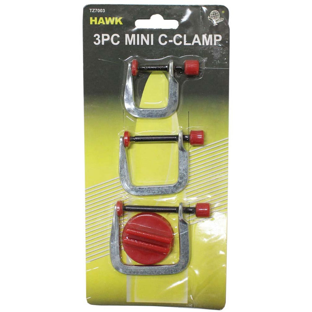 3 Piece Mini C-Clamp 3/4" to 1-1/2" - TZ03-72719 - ToolUSA