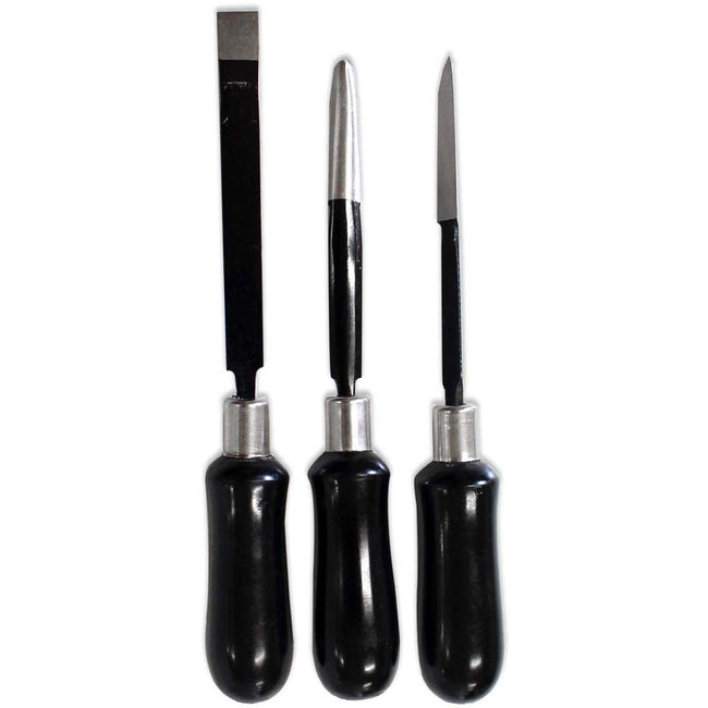 3-Piece Scraper Wooden Handle - TZ02-08400 - ToolUSA