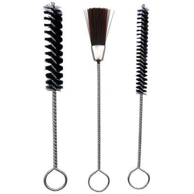 3 Piece set of 7" Long Pipe Cleaning Brushes Suitable For Cleaning Spray Gun Equipment - TZ-27622 - ToolUSA