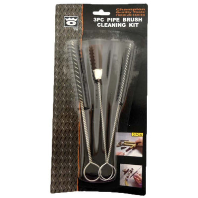 3 Piece set of 7" Long Pipe Cleaning Brushes Suitable For Cleaning Spray Gun Equipment - TZ-27622 - ToolUSA