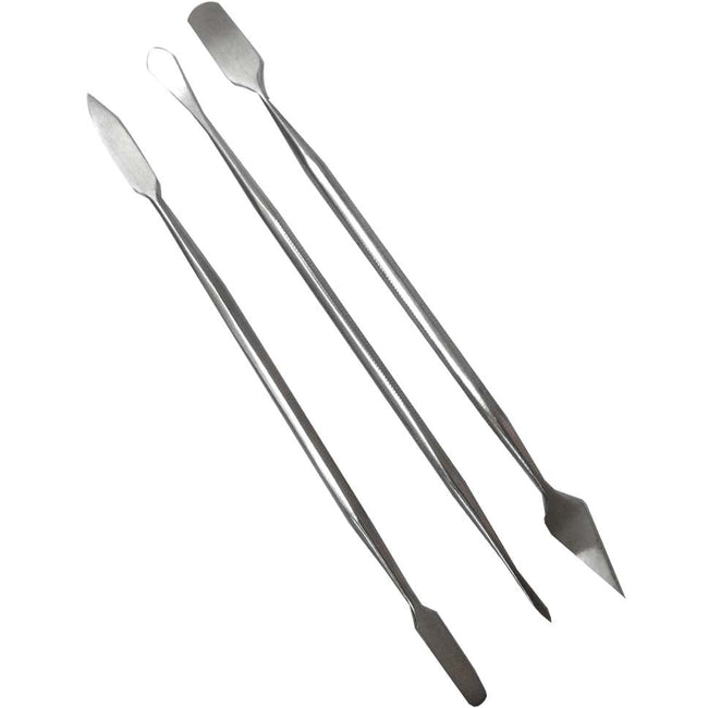 3 Piece Stainless Steel Double Ended Spatula Set - S-28277 - ToolUSA