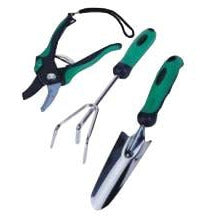 3 Piece Stainless Steel Garden Hand Tools with ABS Handles - GT-28016-YK - ToolUSA