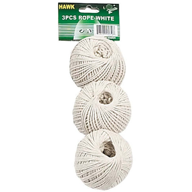 3 Piece White Cotton Rope - H-90050 - ToolUSA