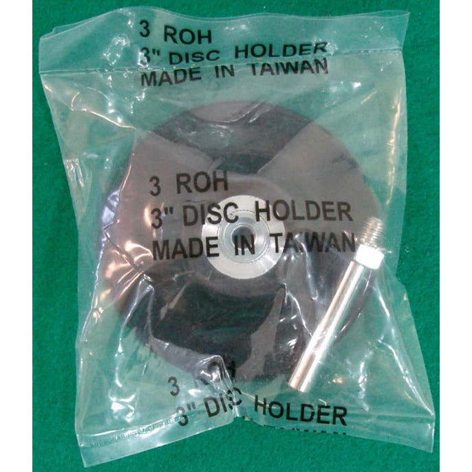 3" Rubber Disc Holder With Shank - TU-FR-8266 - ToolUSA