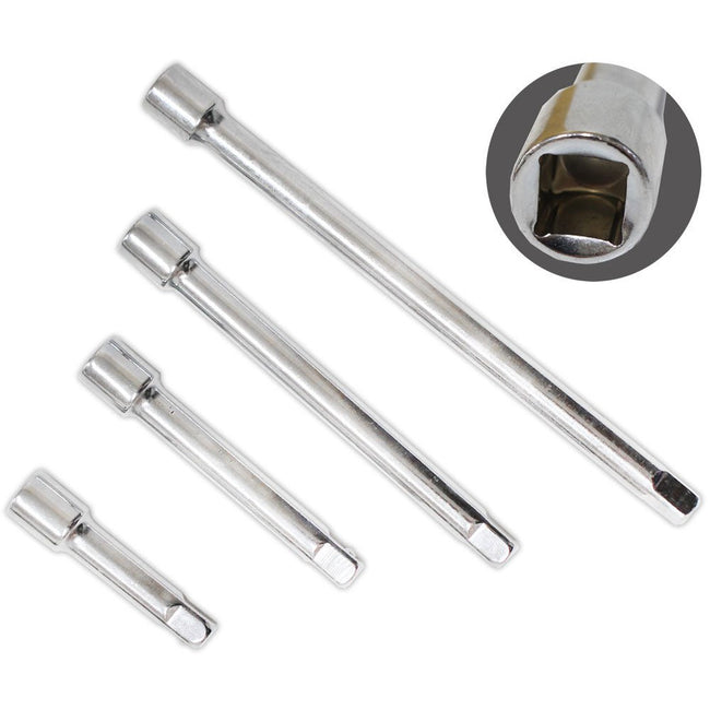 3"-TO-10" TOOL EXTENSION BAR ½" SOCKET 4-PIECE SET - TP-02412 - ToolUSA