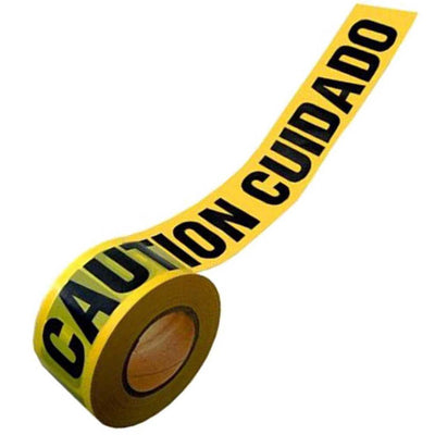 300 Foot Caution Tape in English and Spanish - TAP-99301 - ToolUSA