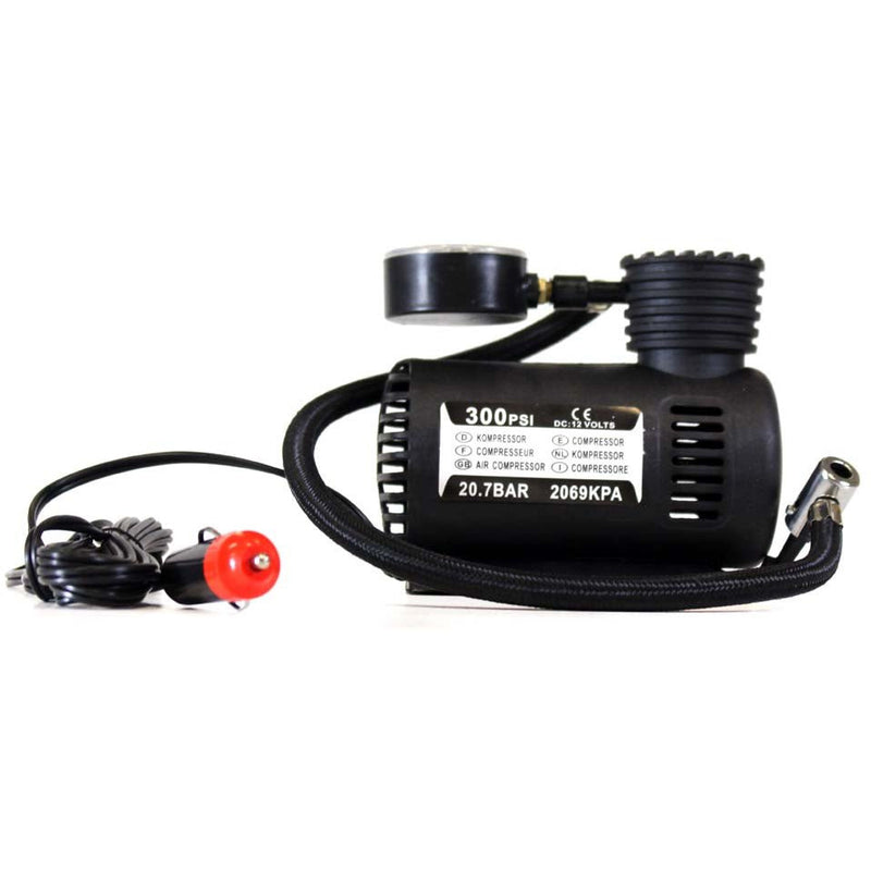 300 PSI Mini Air Compressor to Fill Car, Bicycle, Ball Tires - TA1500-YH - ToolUSA