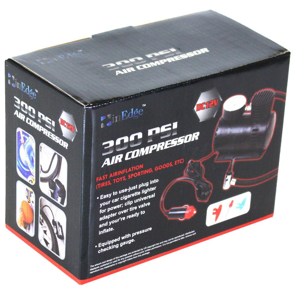 300 PSI Mini Air Compressor to Fill Car, Bicycle, Ball Tires - TA1500-YH - ToolUSA