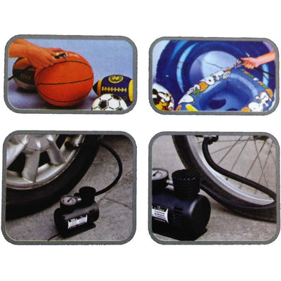 300 PSI Mini Air Compressor to Fill Car, Bicycle, Ball Tires - TA1500-YH - ToolUSA