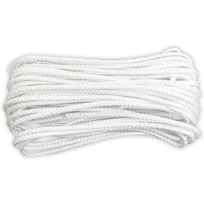 3/16" X 50' Diamond Braided Nylon, Multi-Purpose Rope With 90 Pound Working Load Capacity - TA87316-050 - ToolUSA