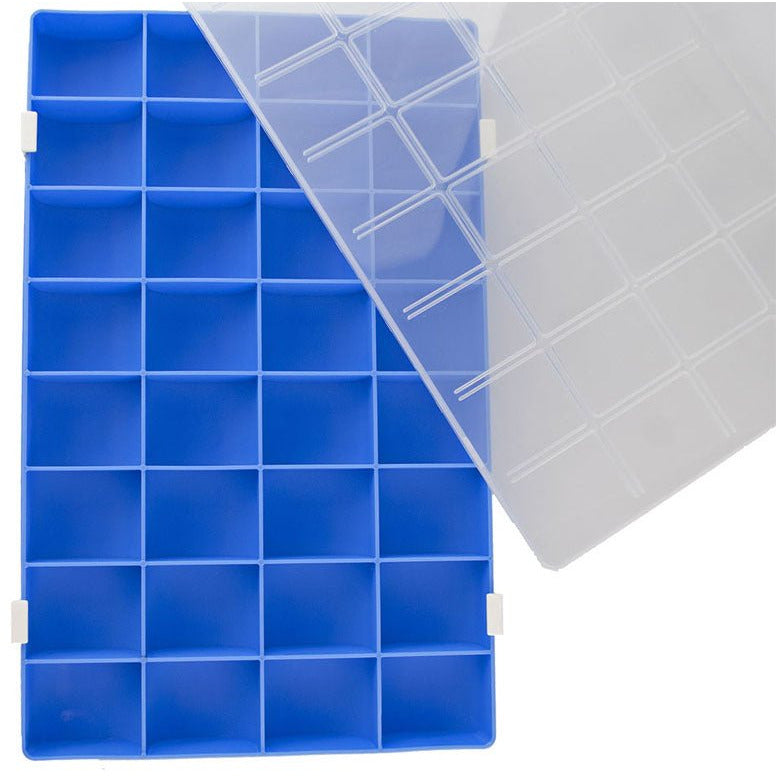 32 Section Box For Sorting And Storing With 2 Clips On Each Side Of Clear Plastic Lid - TJ-04132 - ToolUSA