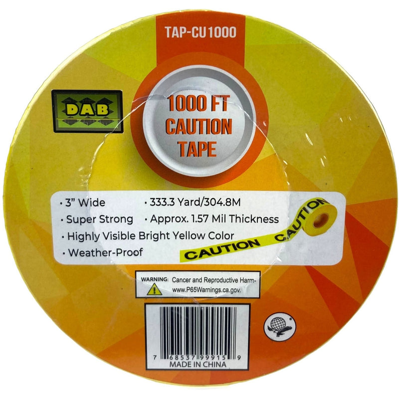 333 Yard Yellow Caution Tape - TAP-99915 - ToolUSA