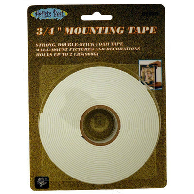3/4" Double-sided Mounting Tape - 2lb Capacity For Hanging Pictures - H-31020 - ToolUSA