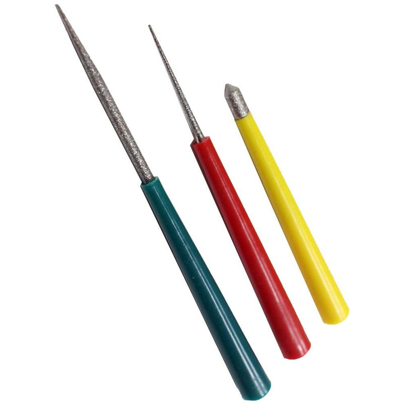 3.5", 4.25", AND 5" BEAD REAMER 3 PIECE SET WITH COLOR CODED HANDLES - F-73600 - ToolUSA