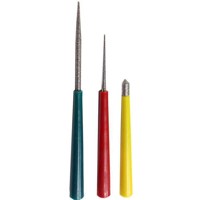 3.5", 4.25", AND 5" BEAD REAMER 3 PIECE SET WITH COLOR CODED HANDLES - F-73600 - ToolUSA