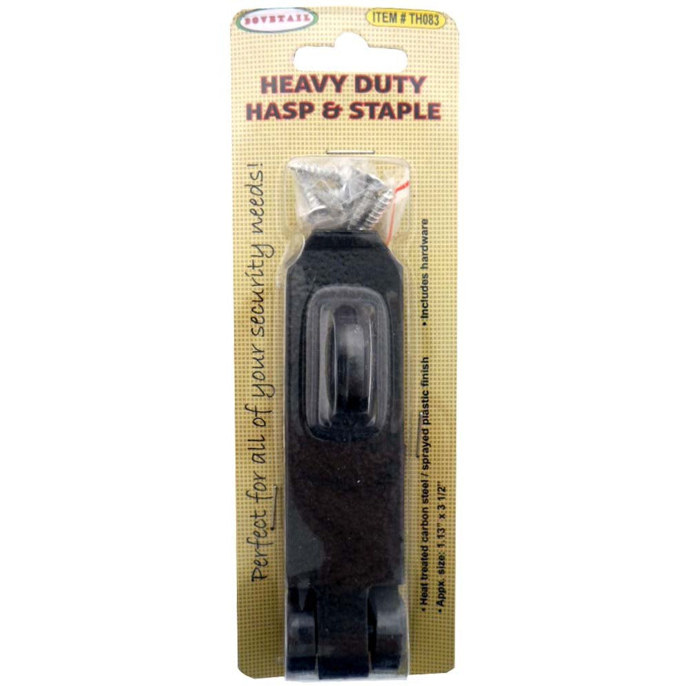 3.5" Heavy Duty Hasp & Staple - Screws For Installation - TH-14860 - ToolUSA