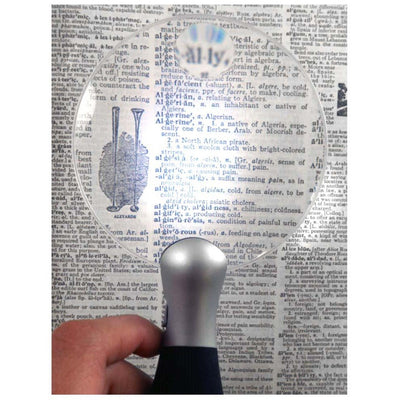 3.5 Inch Rimless Illuminated Hand-Held Magnifier - MG-14676 - ToolUSA