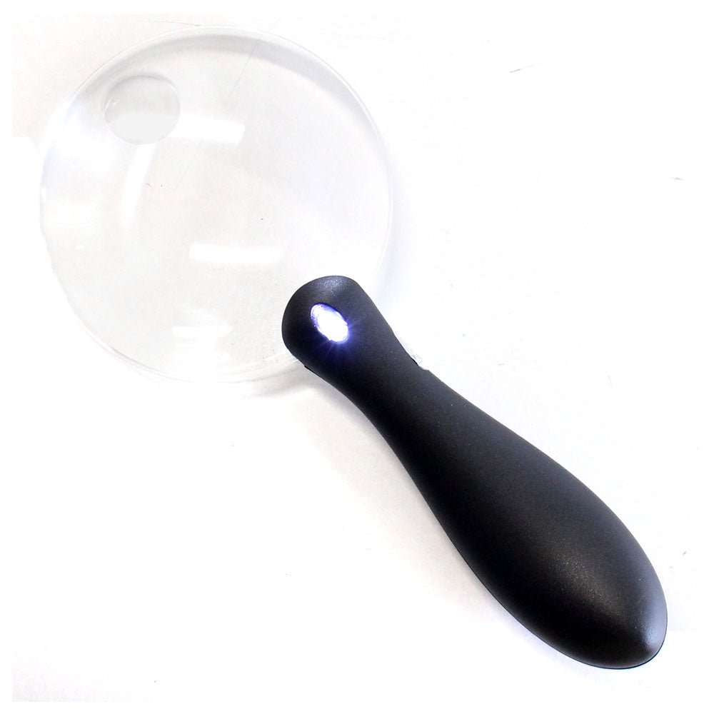 3.5 Inch Rimless Illuminated Hand-Held Magnifier - MG-14676 - ToolUSA