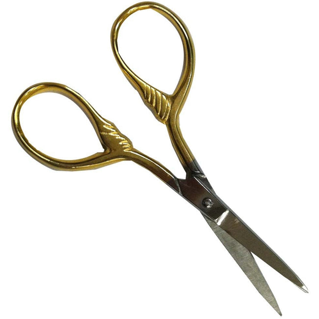 3.5 Inch Stainless Steel Two-Tone Needlecraft Scissors (Pack of: 2) - SC-29278-Z02 - ToolUSA