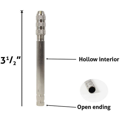 3.5 Inches Long Steel Pin Vise - 0 to 1mm Range (Pack of: 2) - TJ-12401-Z02 - ToolUSA